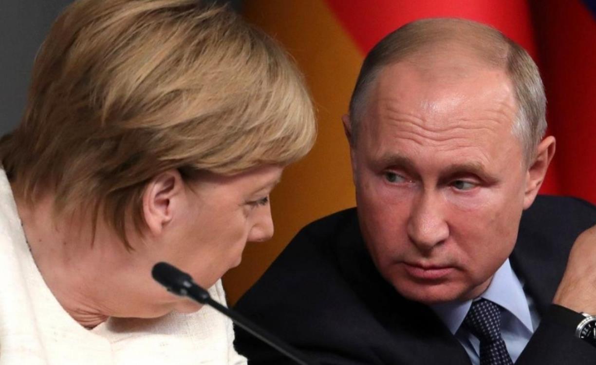 Angela Merkel, Vladimir Putin,