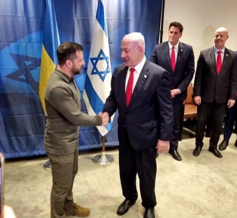Benjamin Netanyahu, Volodimir Zelenski,