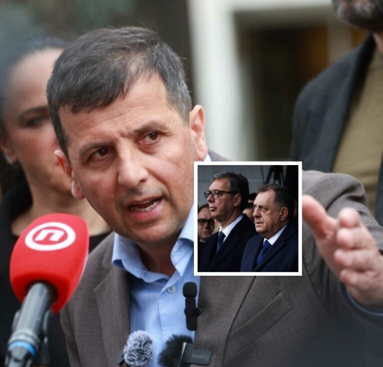 Nebojša Vukanović, Milorad Dodik, Aleksandar Vucic,