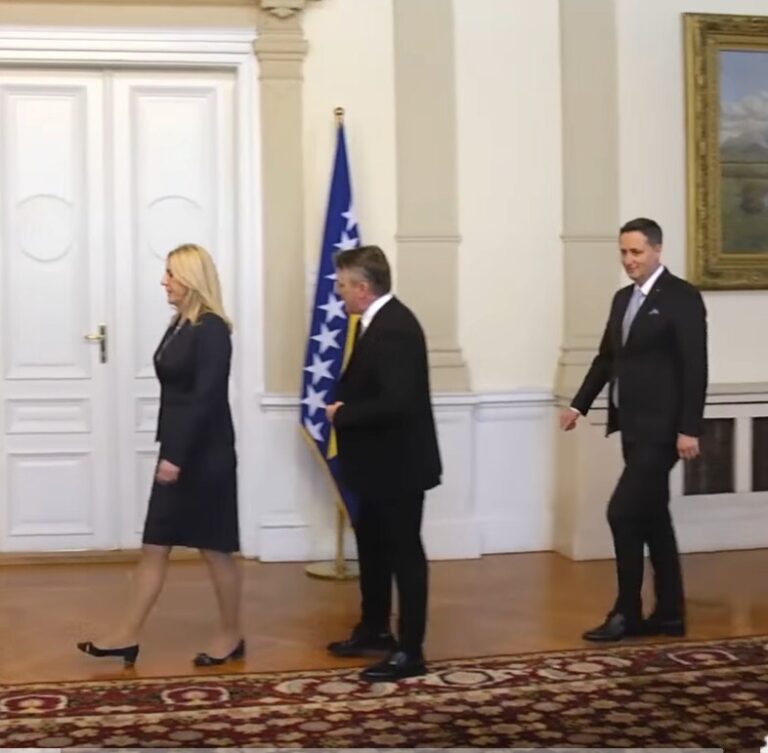 Zeljka Cvijanovic, Denis Becirovic, Zeljko Komsic,