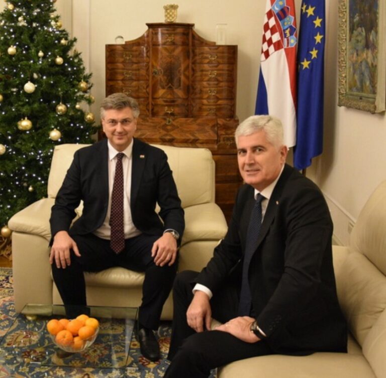 Andrej Plenković, Dragan Covic,