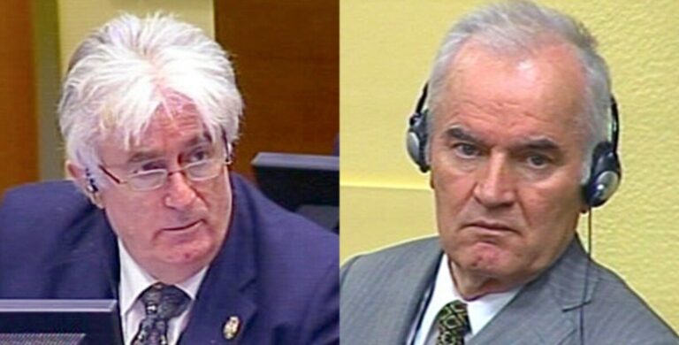 Ratko Mladić, Radovan Karadžić,