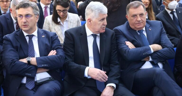 Milorad Dodik, Dragan Covic, Andrej Plenković,