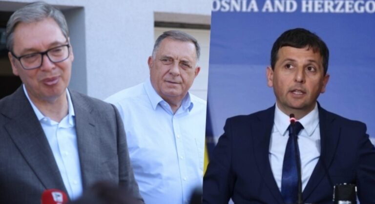 Nebojša Vukanović, Milorad Dodik, Aleksandar Vučić,