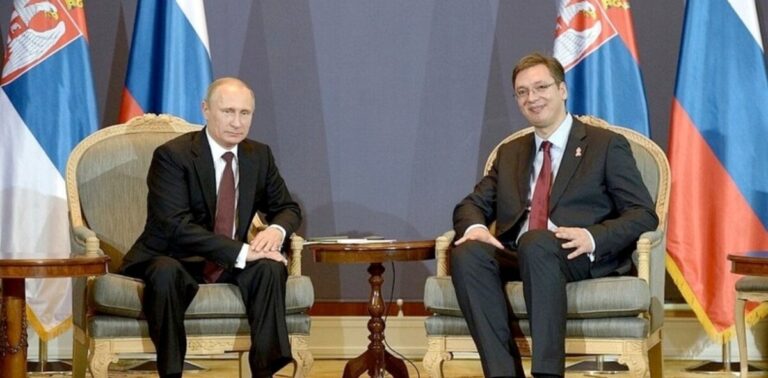 Aleksandar Vučić, Vladimir Putin,