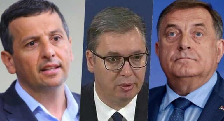 Milorad Dodik, Aleksandar Vučić, Nebojša Vukanović,