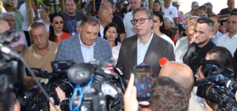 Milorad Dodik, Aleksandar Vucic,