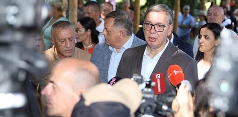 Milorad Dodik, Aleksandar Vucic,
