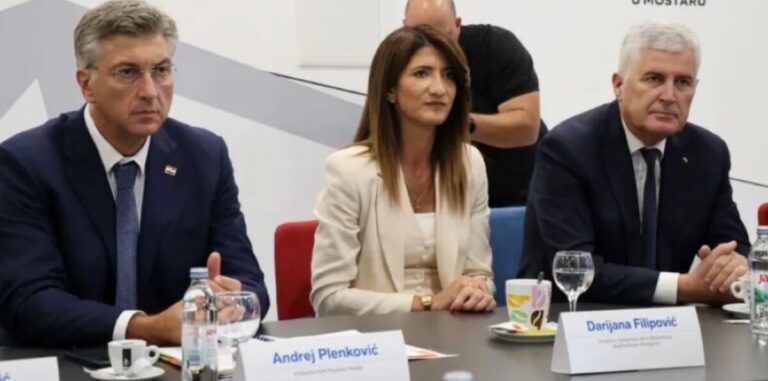 Andrej Plenković, Dragan Čović, Darijana Filipović,