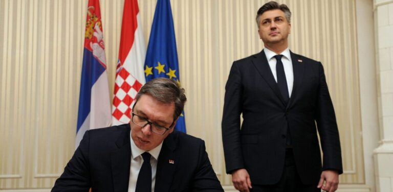 Andrej Plenković, Aleksandar Vučić,