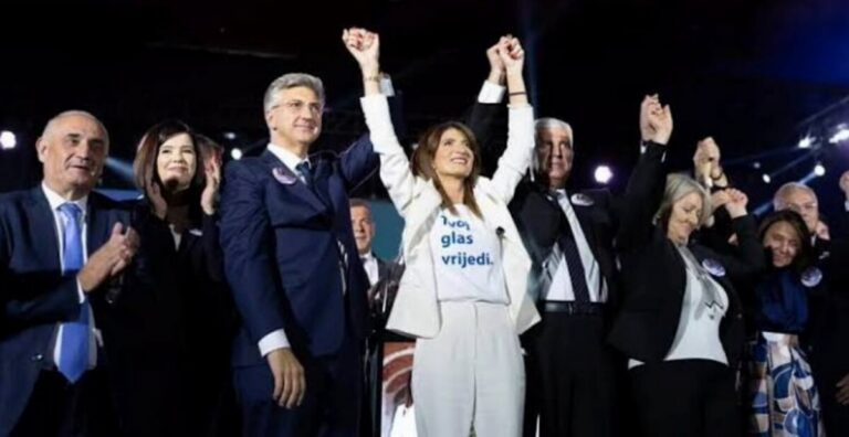 Darijana Filipović, Dragan Čović, Andrej Plenković,